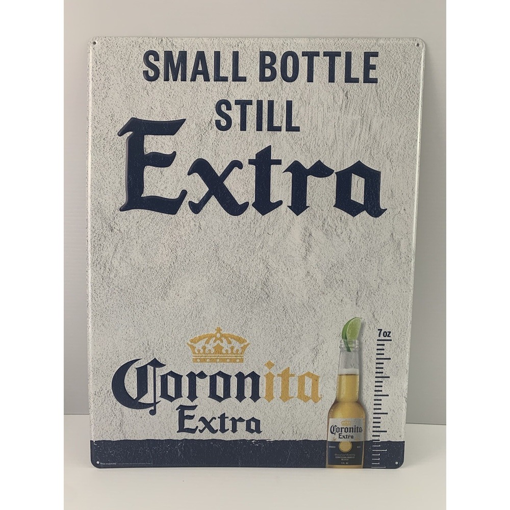 Corona Extra Beer Tin Tacker Wall Sign Promotional